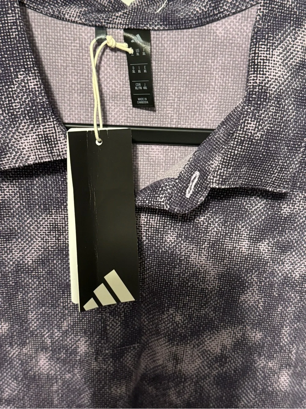adidas Powdered PlumUltra Textured Golf Polo